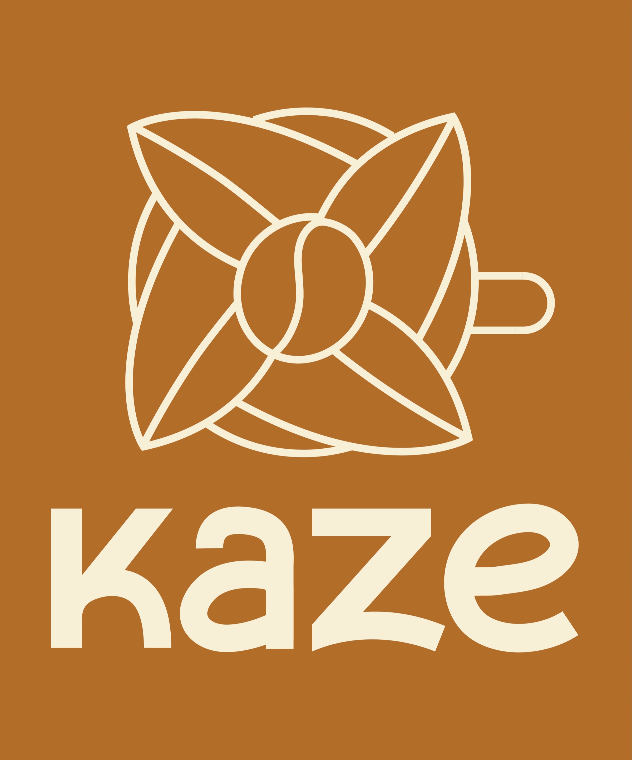 Kaze Cafe logo variation 1