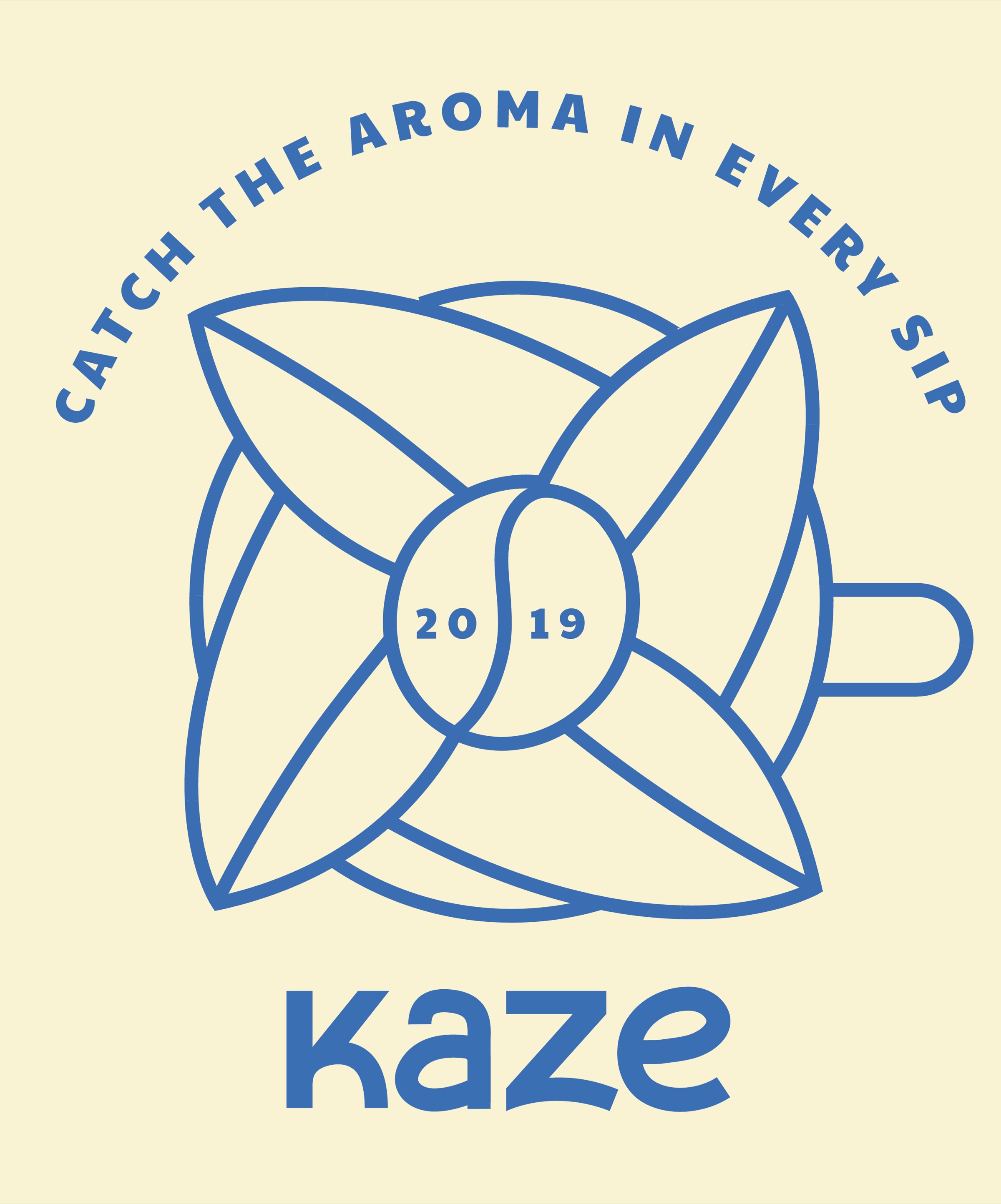 Kaze Cafe Brand Illustration 1